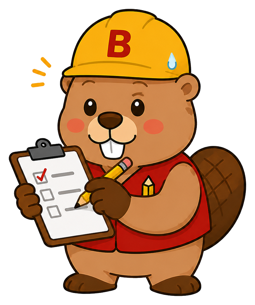 Beavy mascot ช่วยจดงาน